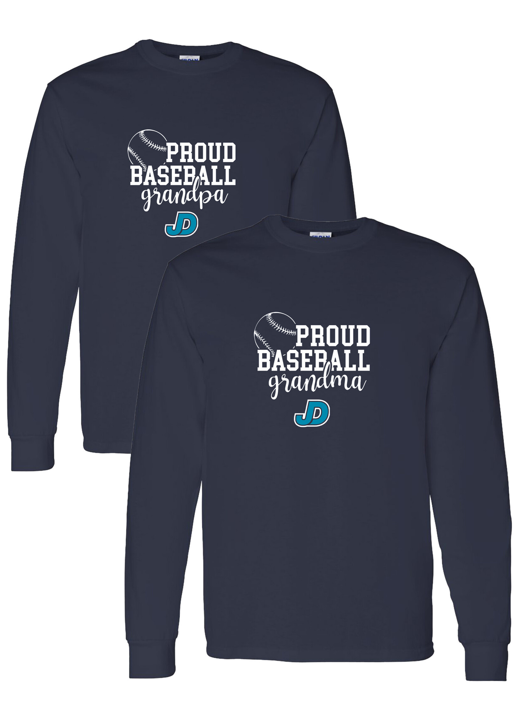 NON-UNIFORM Proud BASEBALL Grandparent long sleeve t-shirt