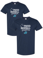 NON-UNIFORM Proud BASEBALL Grandparent short sleeve t-shirt