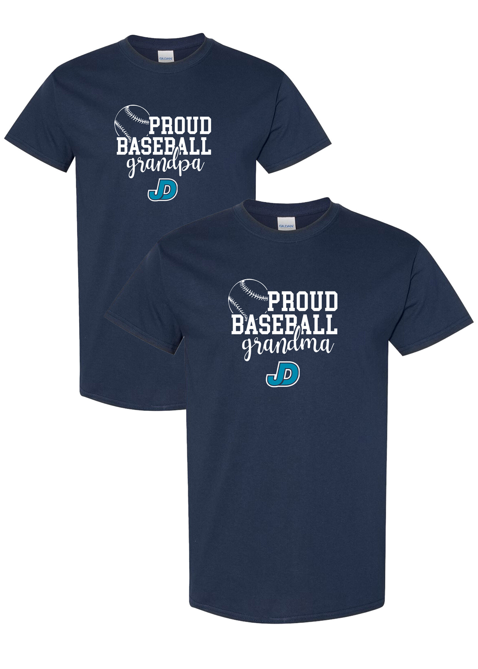 NON-UNIFORM Proud BASEBALL Grandparent short sleeve t-shirt