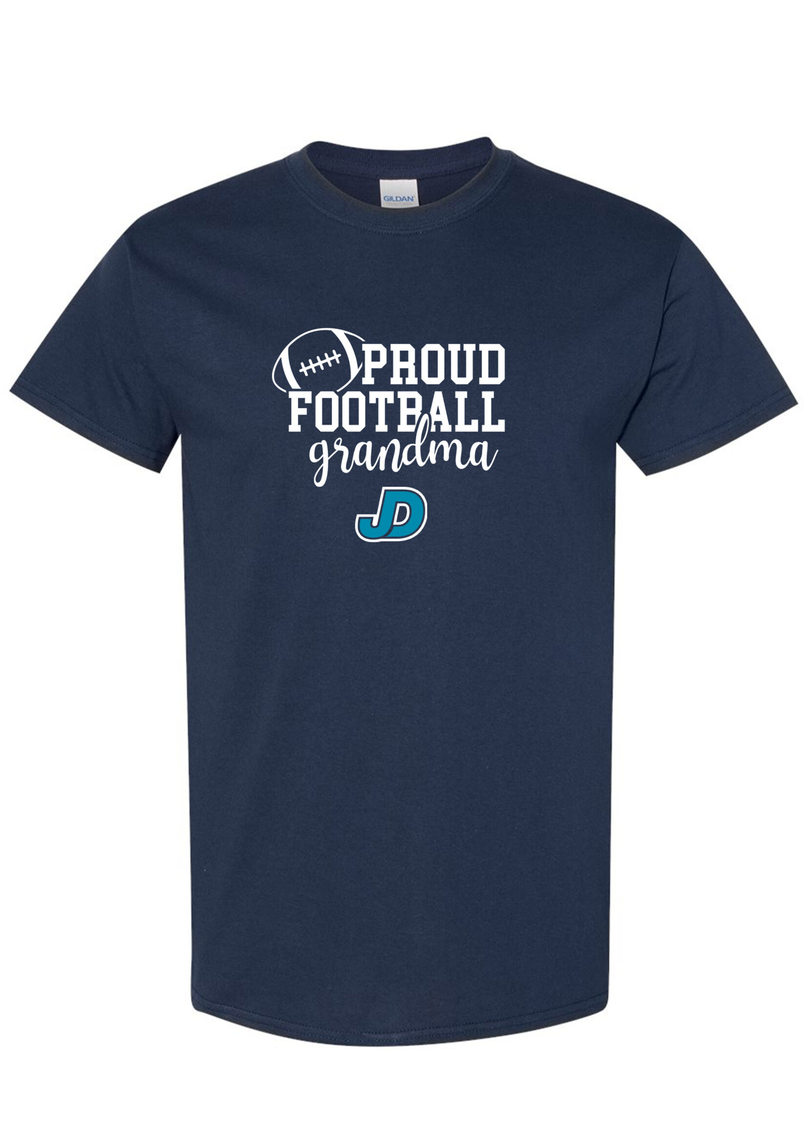 NON-UNIFORM Proud FOOTBALL Grandparent short sleeve t-shirt
