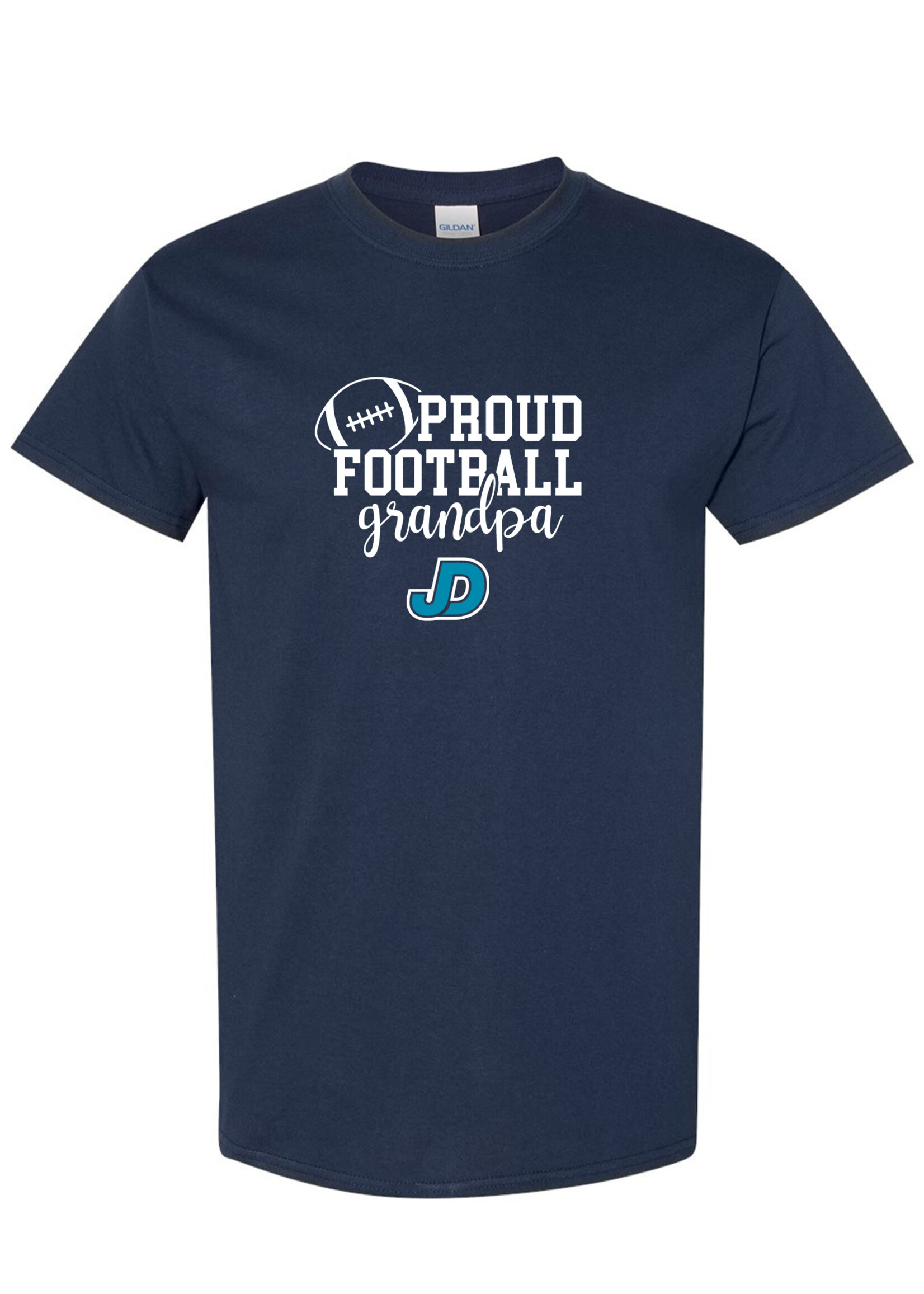 NON-UNIFORM Proud FOOTBALL Grandparent short sleeve t-shirt