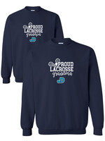 NON-UNIFORM Proud LACROSSE Grandparent crew neck sweatshirt