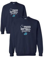 NON-UNIFORM Proud SOFTBALL Grandparent crew neck sweatshirt
