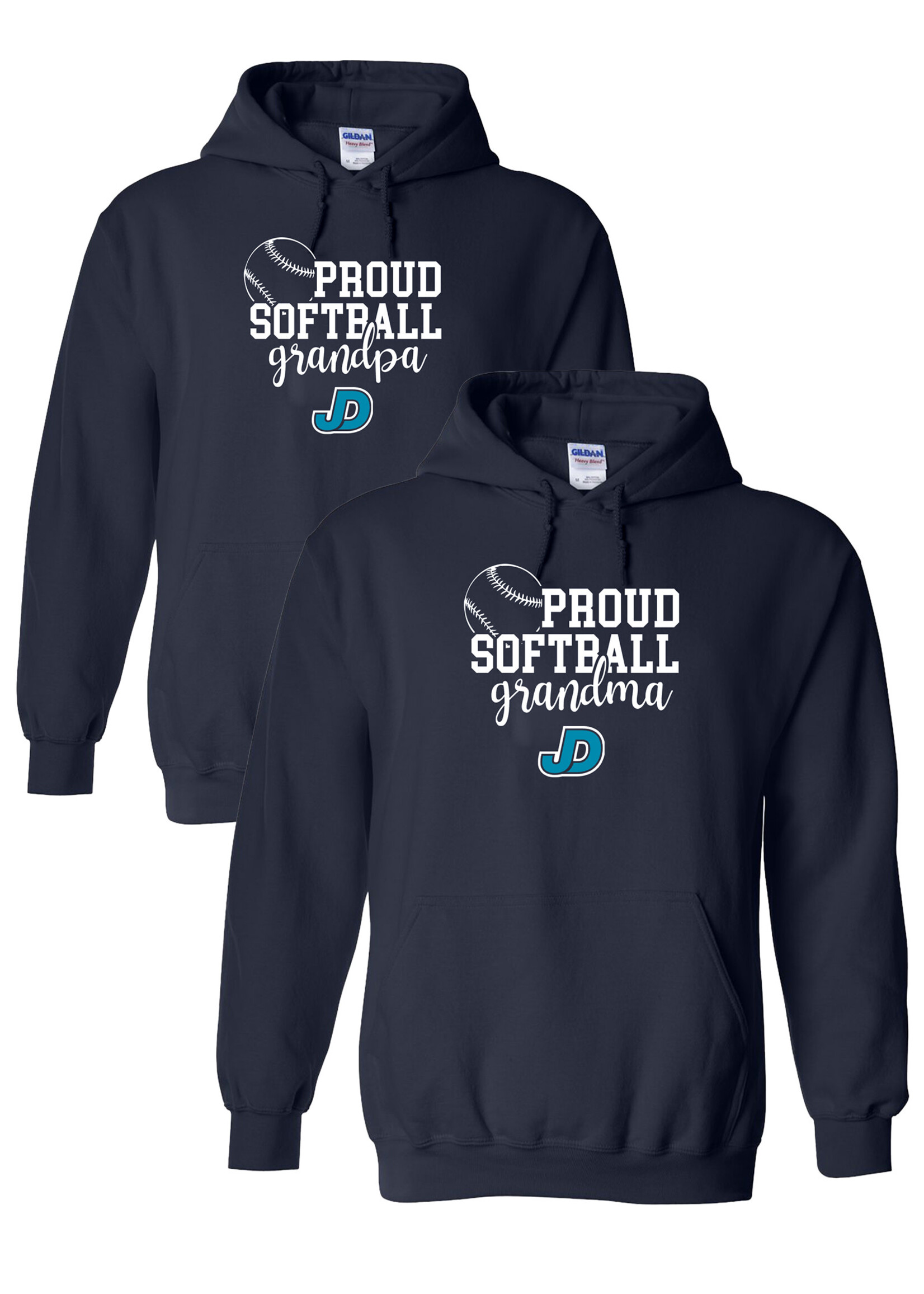 NON-UNIFORM Proud SOFTBALL Grandparent hoodie