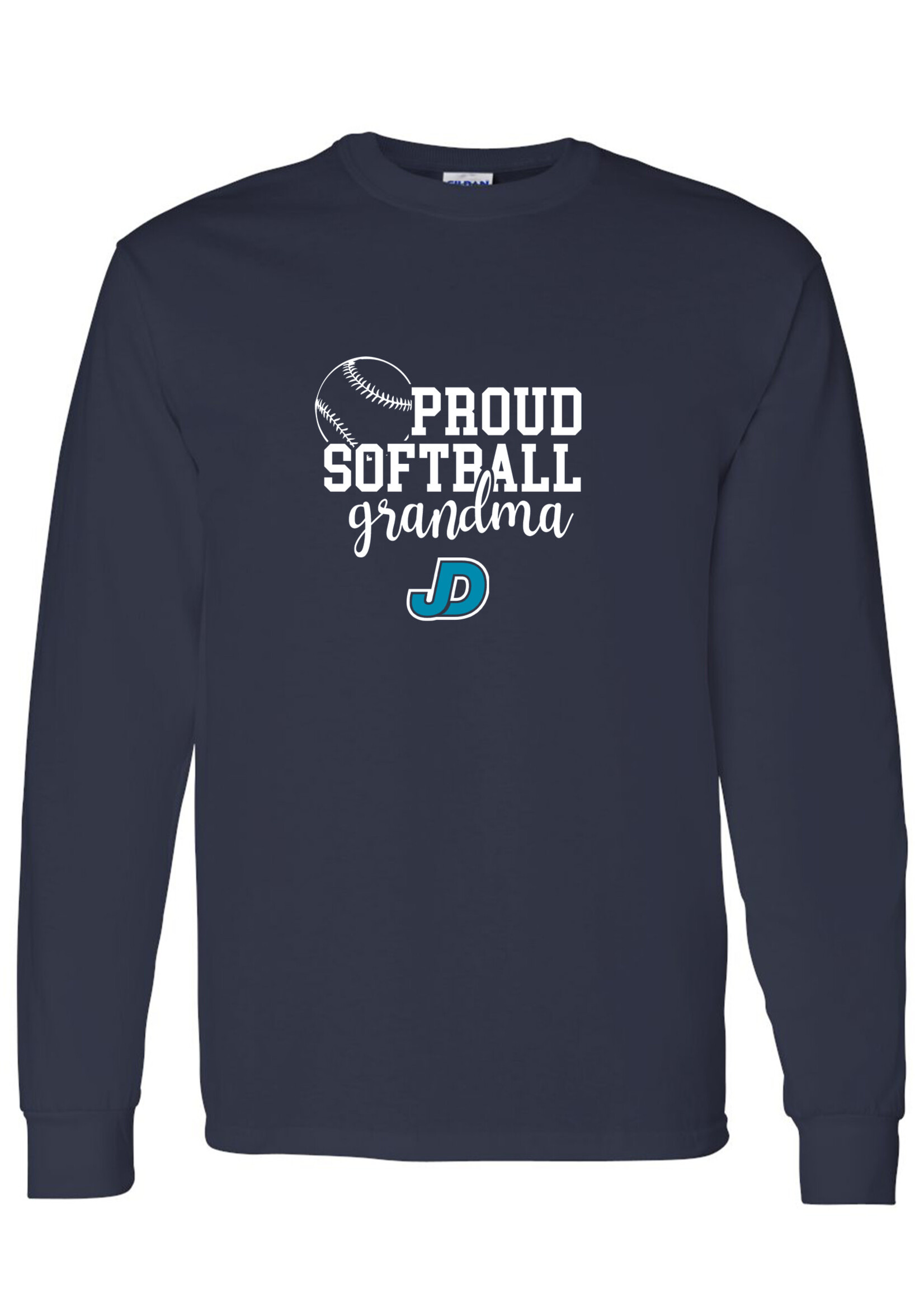 NON-UNIFORM Proud SOFTBALL Grandparent long sleeve t-shirt