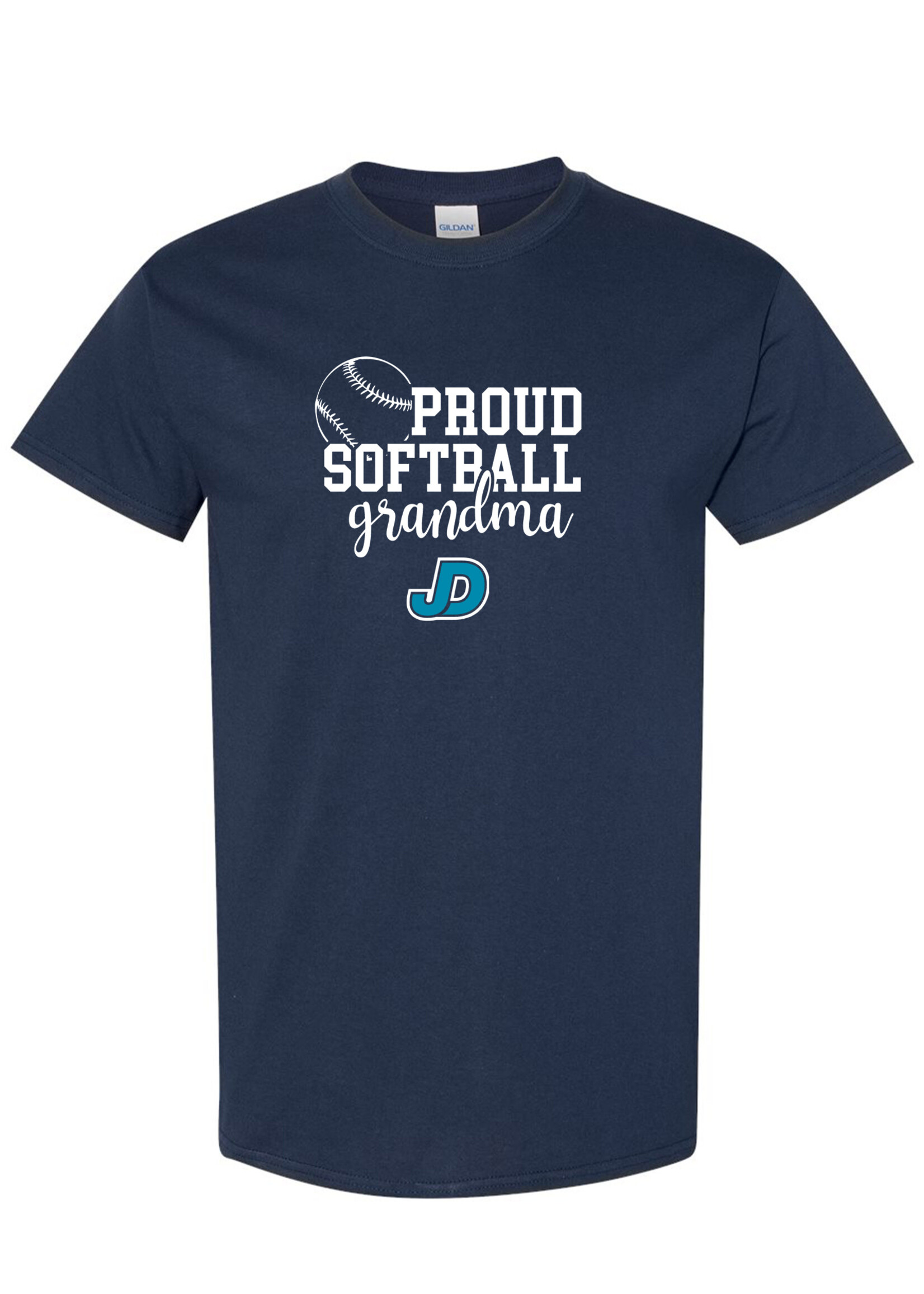 NON-UNIFORM Proud SOFTBALL Grandparent short sleeve t-shirt