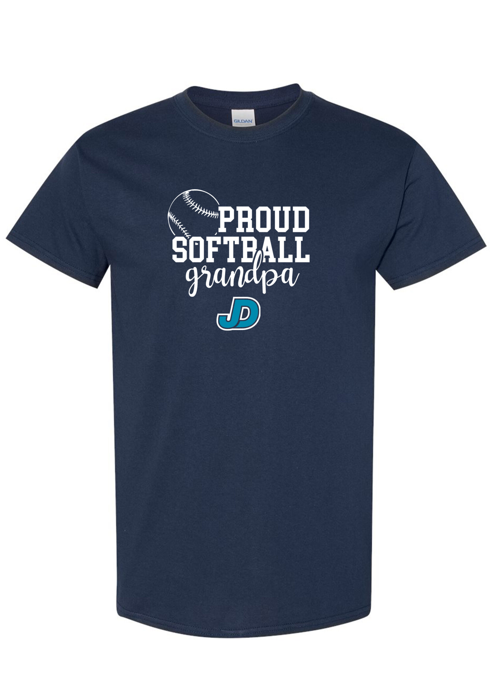 NON-UNIFORM Proud SOFTBALL Grandparent short sleeve t-shirt