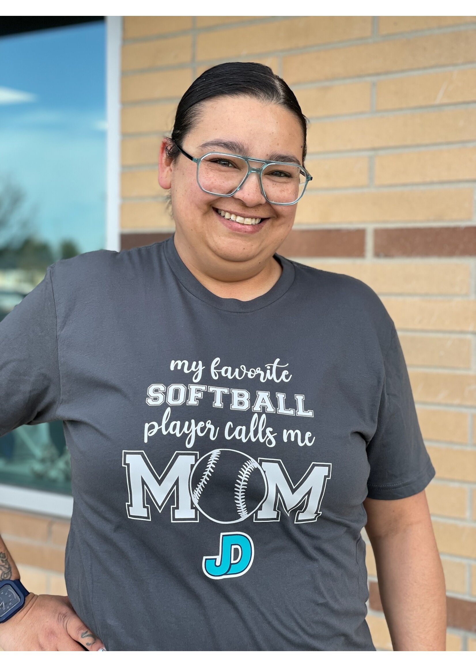 NON-UNIFORM My Favorite SOFTBALL Player Calls Me short sleeve t-shirt