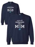 NON-UNIFORM My Favorite CHEERLEADER Calls Me crew neck sweatshirt