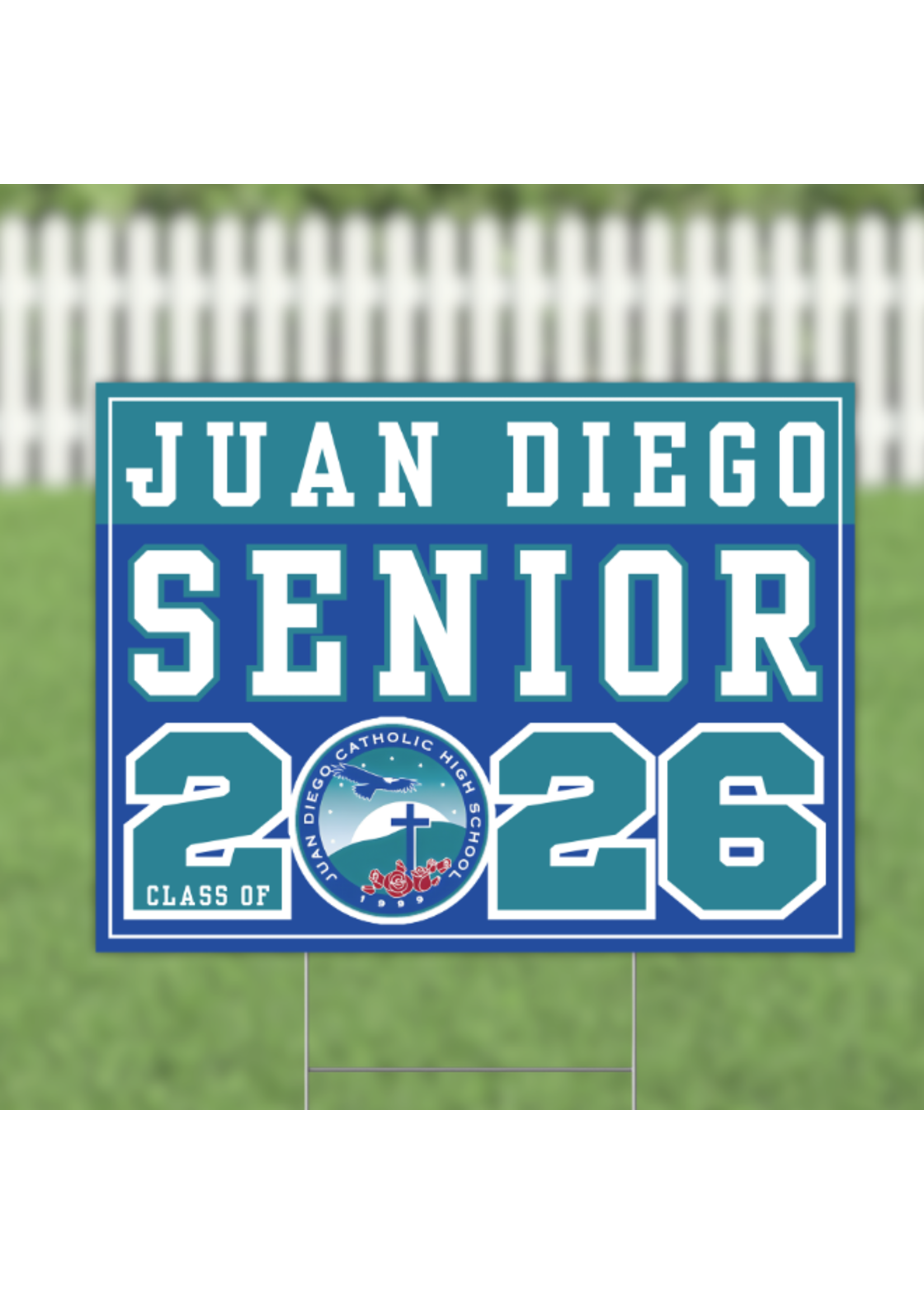 NON-UNIFORM Custom Grad Yard Sign, 18"x24", class of