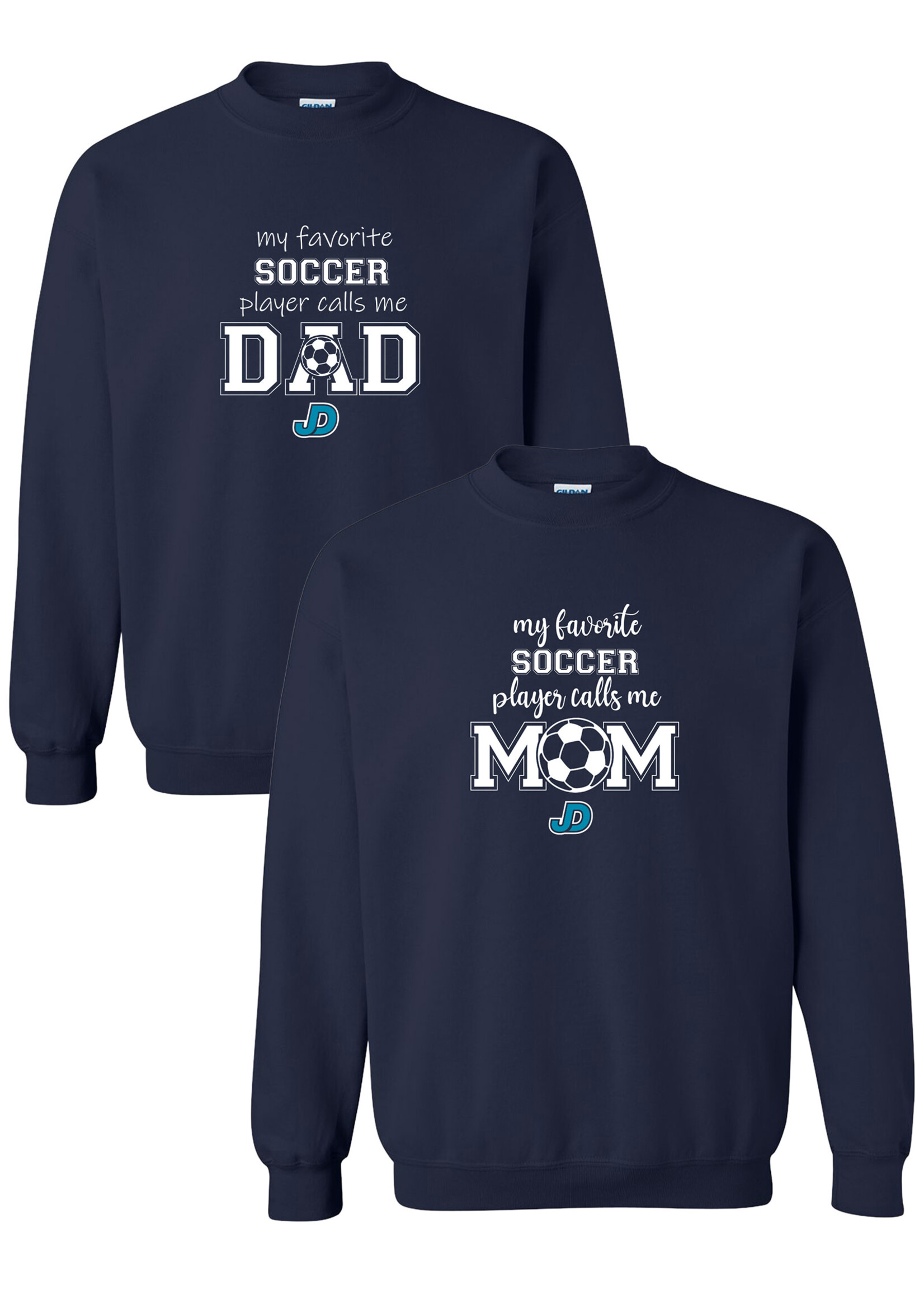 NON-UNIFORM My Favorite SOCCER Player Calls Me crew neck sweatshirt