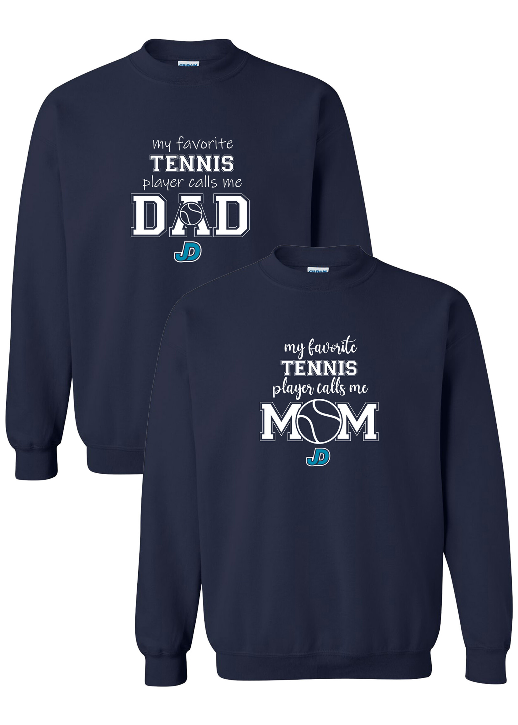 NON-UNIFORM My Favorite TENNIS Player Calls Me crew neck sweatshirt