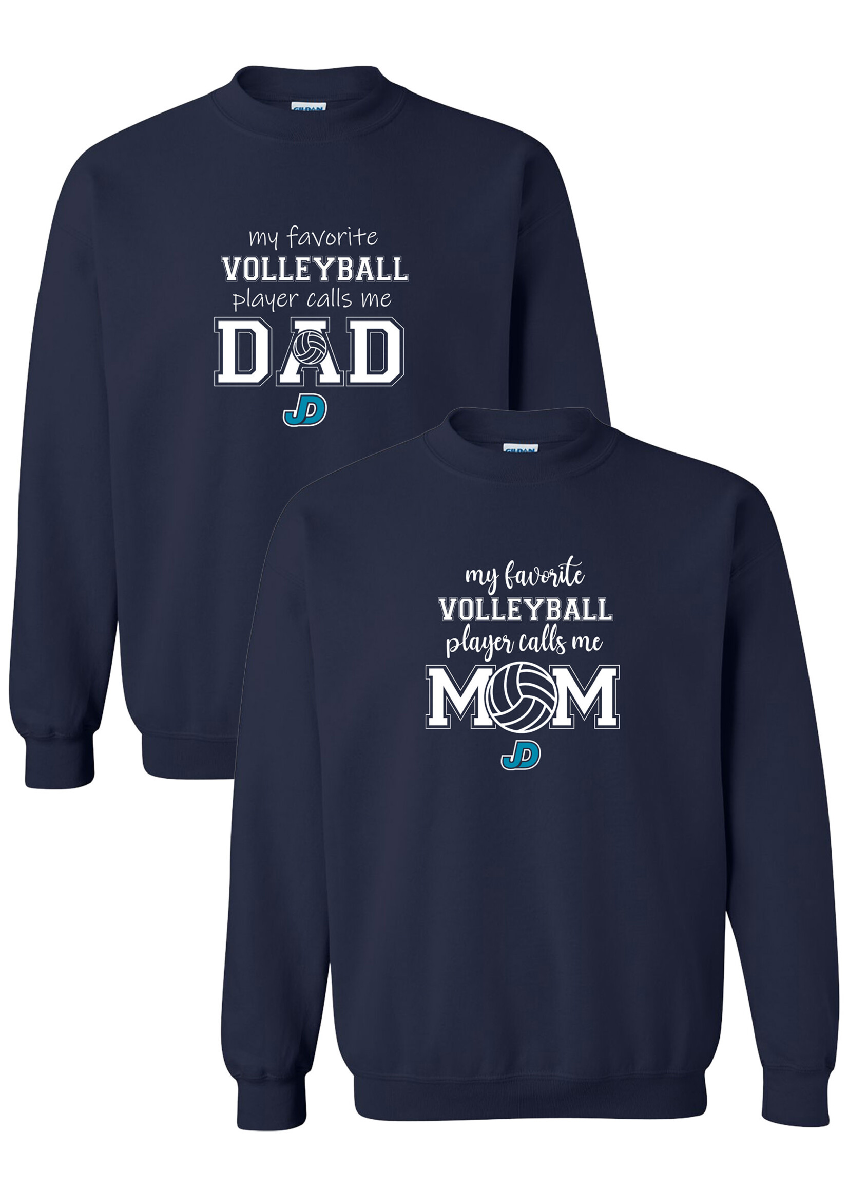 NON-UNIFORM My Favorite VOLLEYBALL Player Calls Me crew neck sweatshirt