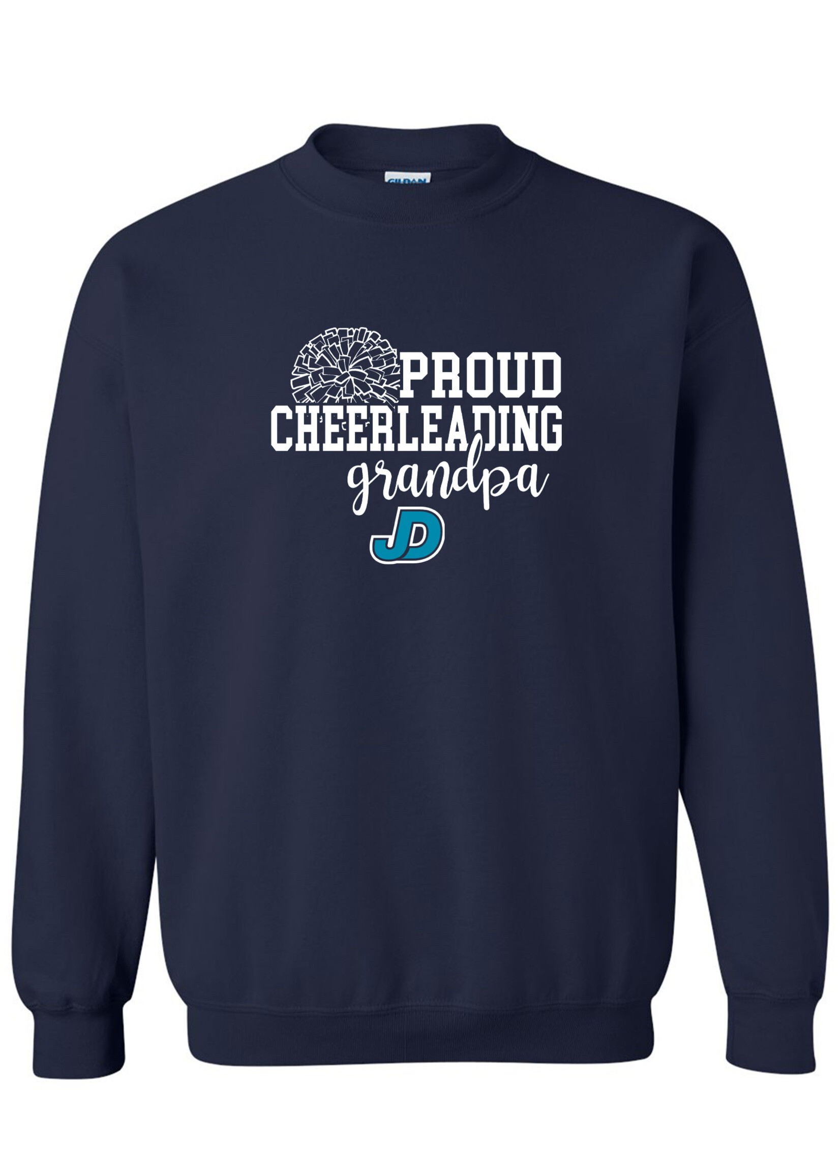 NON-UNIFORM Proud CHEERLEADING Grandparent crew neck sweatshirt