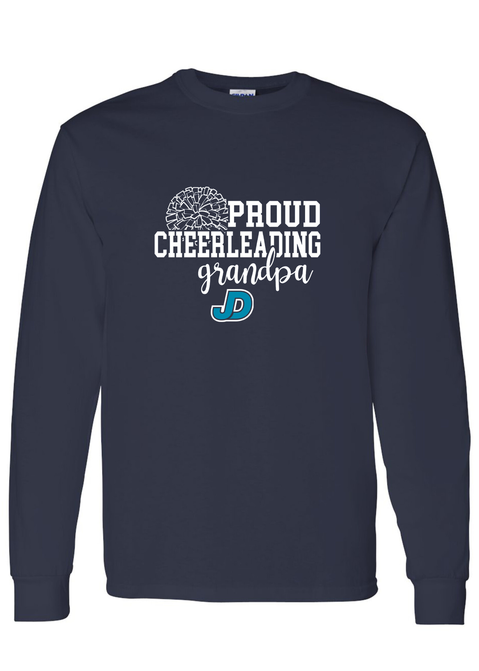 NON-UNIFORM Proud CHEERLEADING Grandparent long sleeve t-shirt