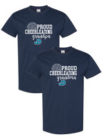 NON-UNIFORM Proud CHEERLEADING Grandparent short sleeve t-shirt