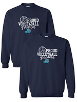 NON-UNIFORM Proud VOLLEYBALL Grandparent crew neck sweatshirt