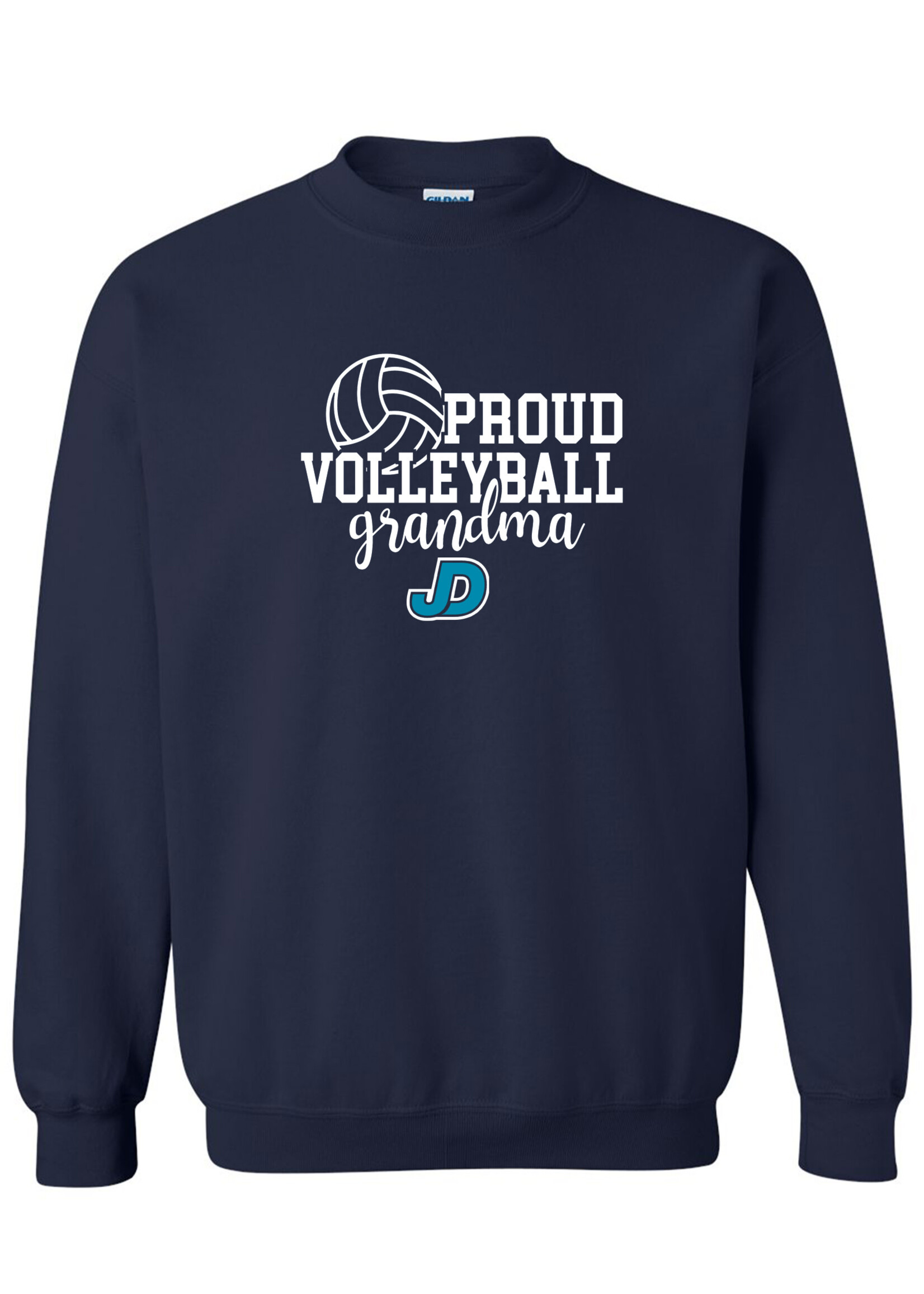 NON-UNIFORM Proud VOLLEYBALL Grandparent crew neck sweatshirt