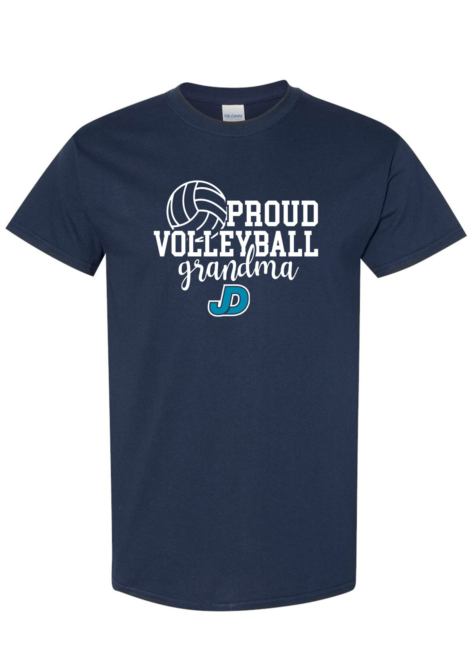 NON-UNIFORM Proud VOLLEYBALL Grandparent short sleeve t-shirt