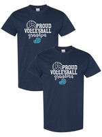 NON-UNIFORM Proud VOLLEYBALL Grandparent short sleeve t-shirt