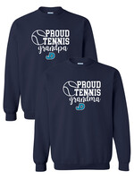 NON-UNIFORM Proud TENNIS Grandparent crew neck sweatshirt