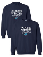 NON-UNIFORM Proud SOCCER Grandparent crew neck sweatshirt