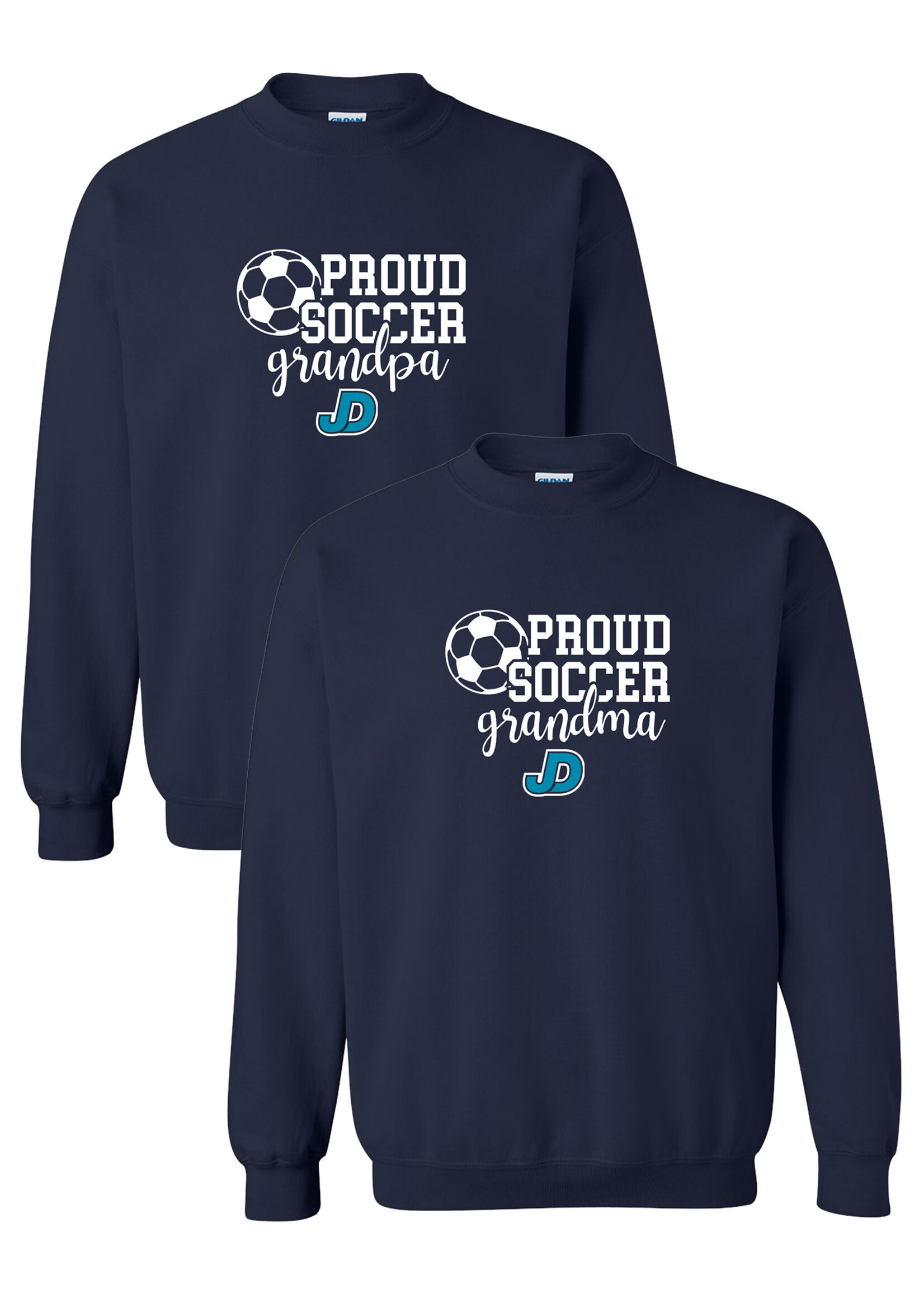 NON-UNIFORM Proud SOCCER Grandparent crew neck sweatshirt