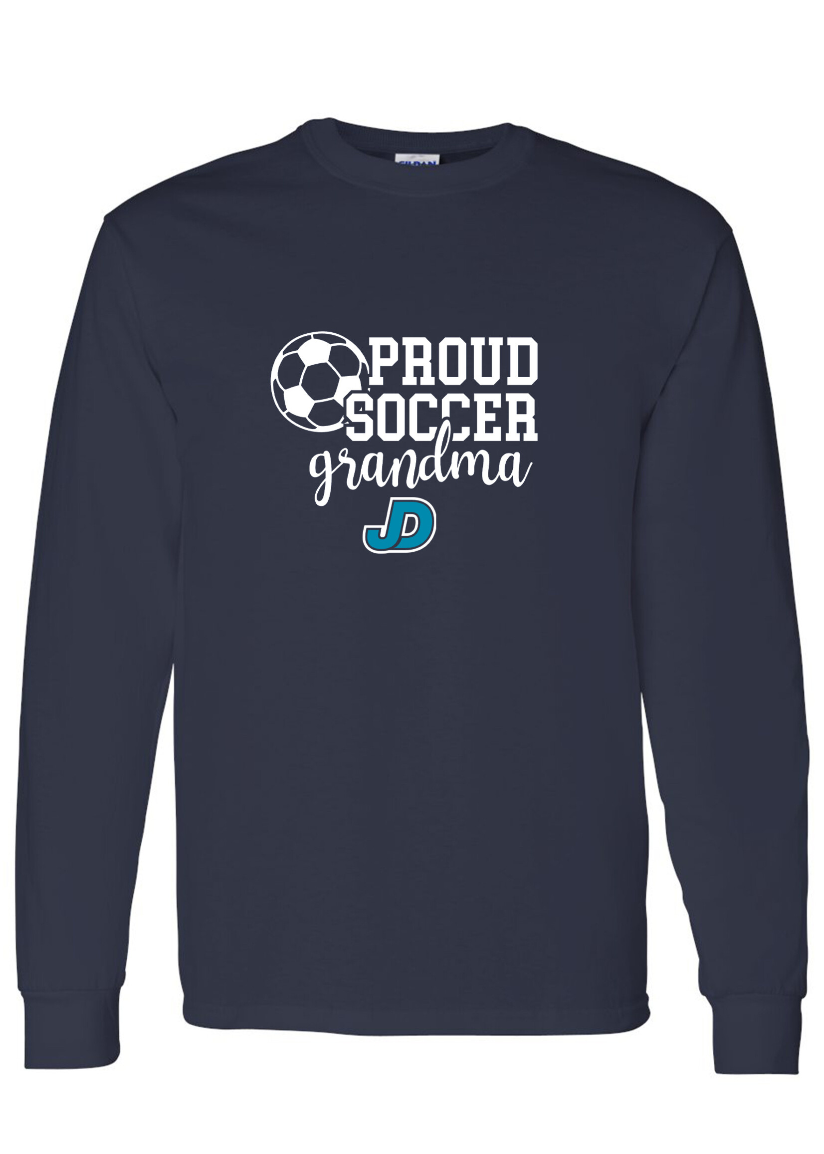 NON-UNIFORM Proud SOCCER Grandparent long sleeve t-shirt