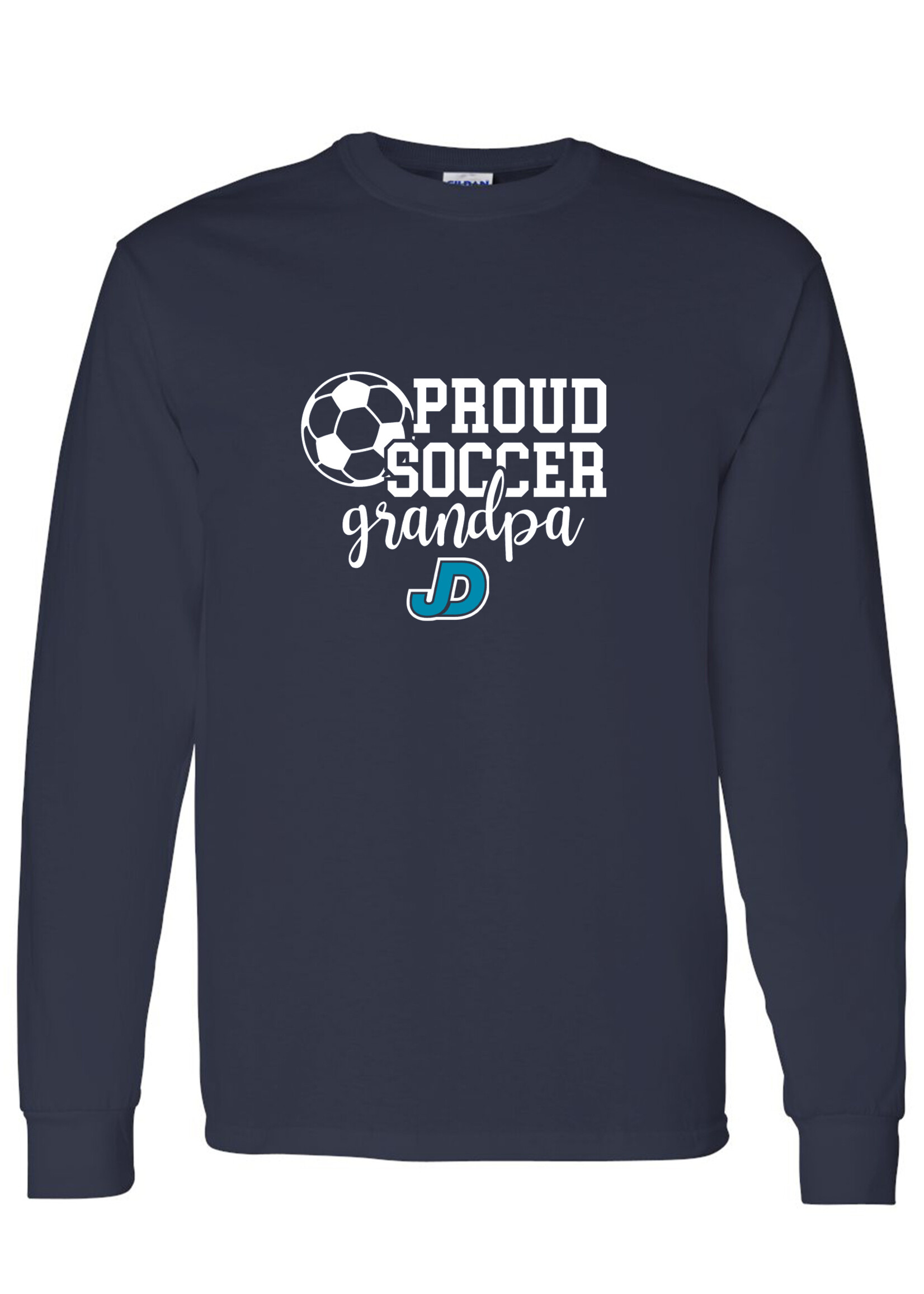 NON-UNIFORM Proud SOCCER Grandparent long sleeve t-shirt