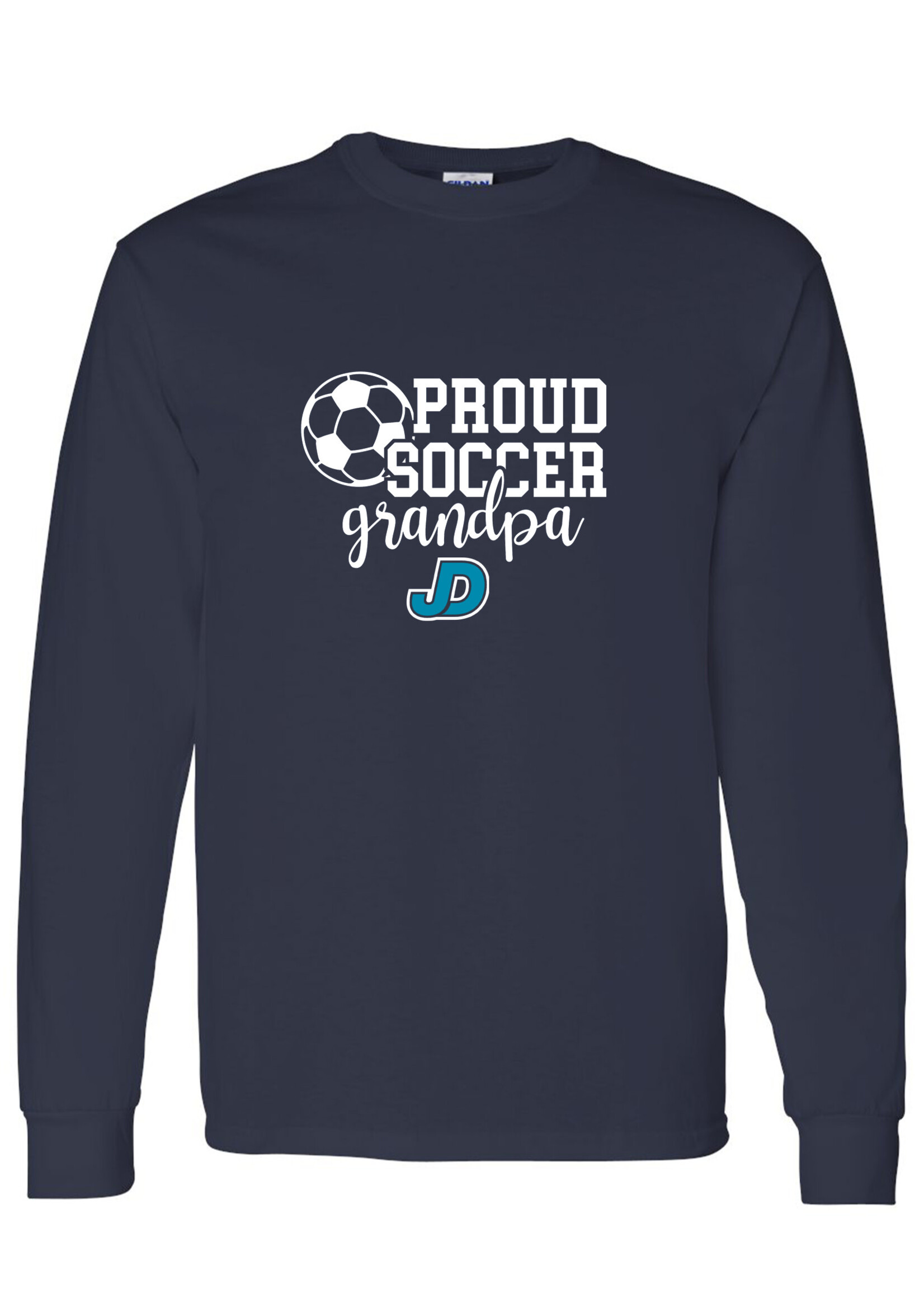 NON-UNIFORM Proud SOCCER Grandparent long sleeve t-shirt