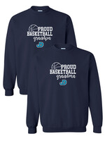 NON-UNIFORM Proud BASKETBALL Grandparent crew neck sweatshirt