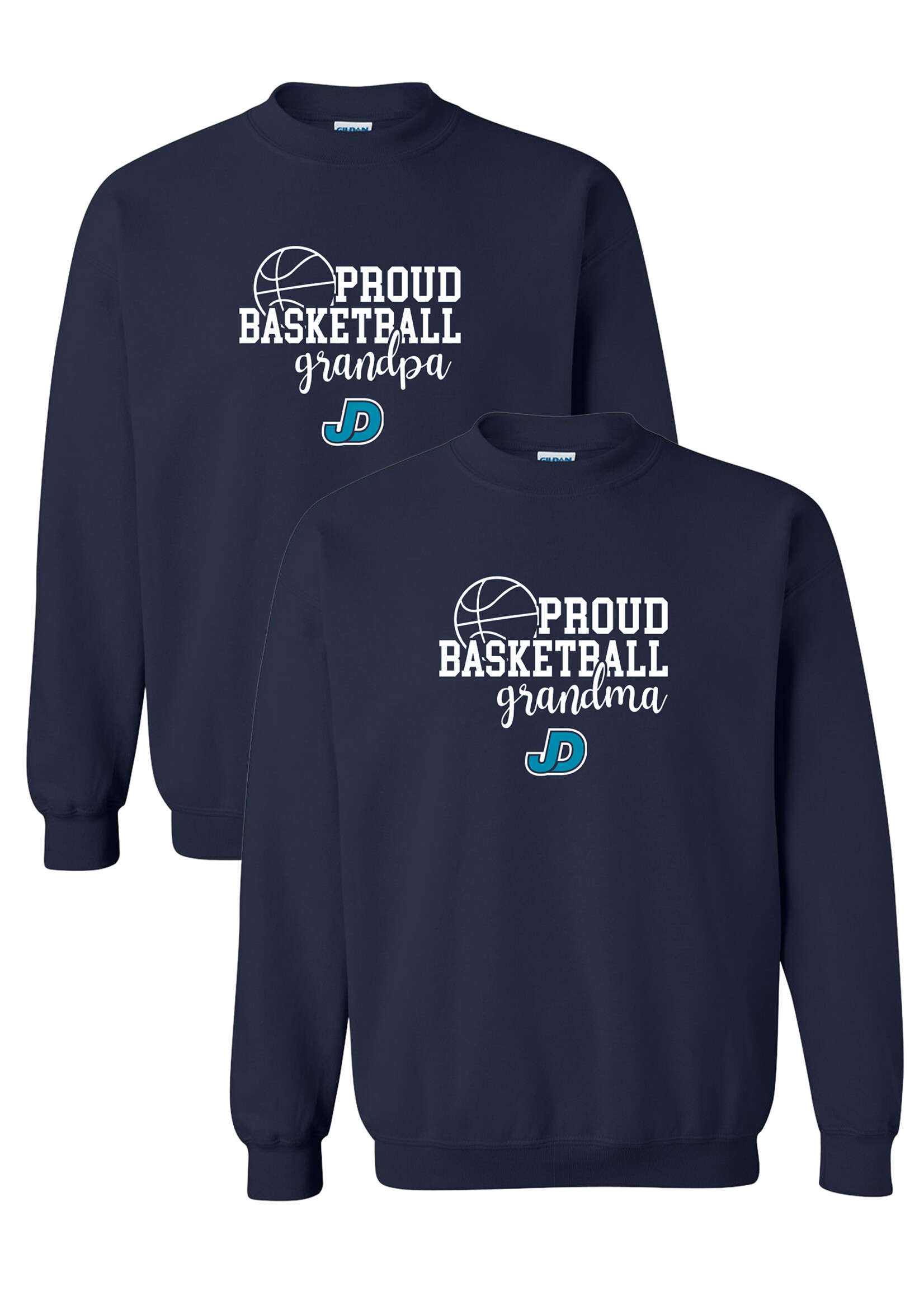 NON-UNIFORM Proud BASKETBALL Grandparent crew neck sweatshirt