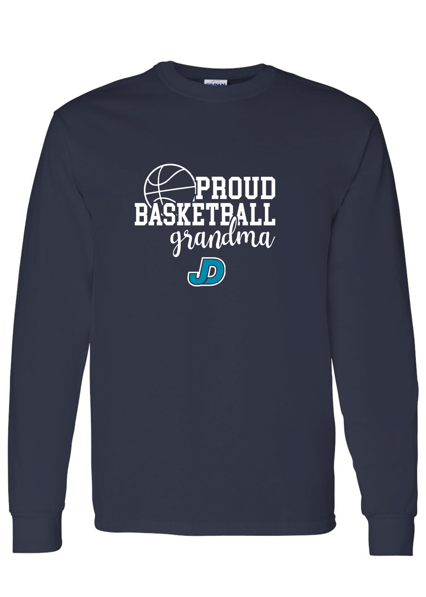 NON-UNIFORM Proud BASKETBALL Grandparent long sleeve t-shirt