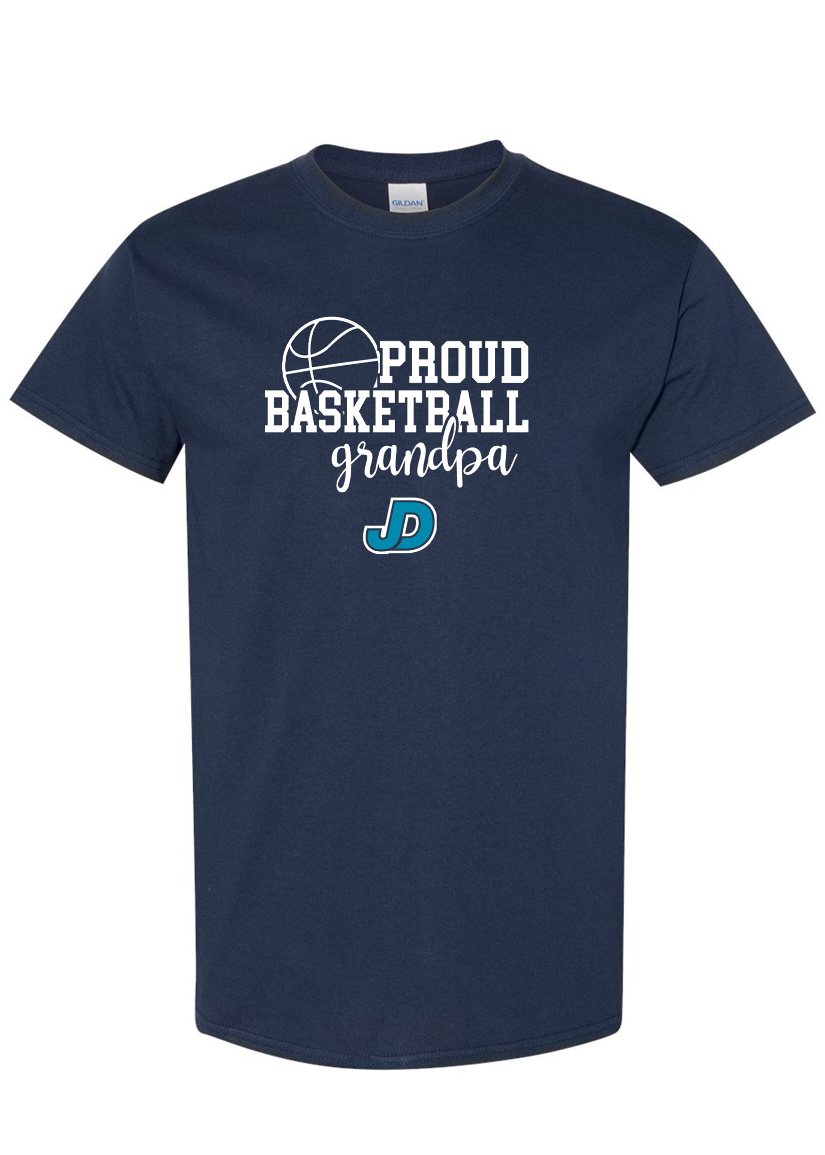 NON-UNIFORM Proud BASKETBALL Grandparent short sleeve t-shirt