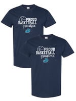NON-UNIFORM Proud BASKETBALL Grandparent short sleeve t-shirt