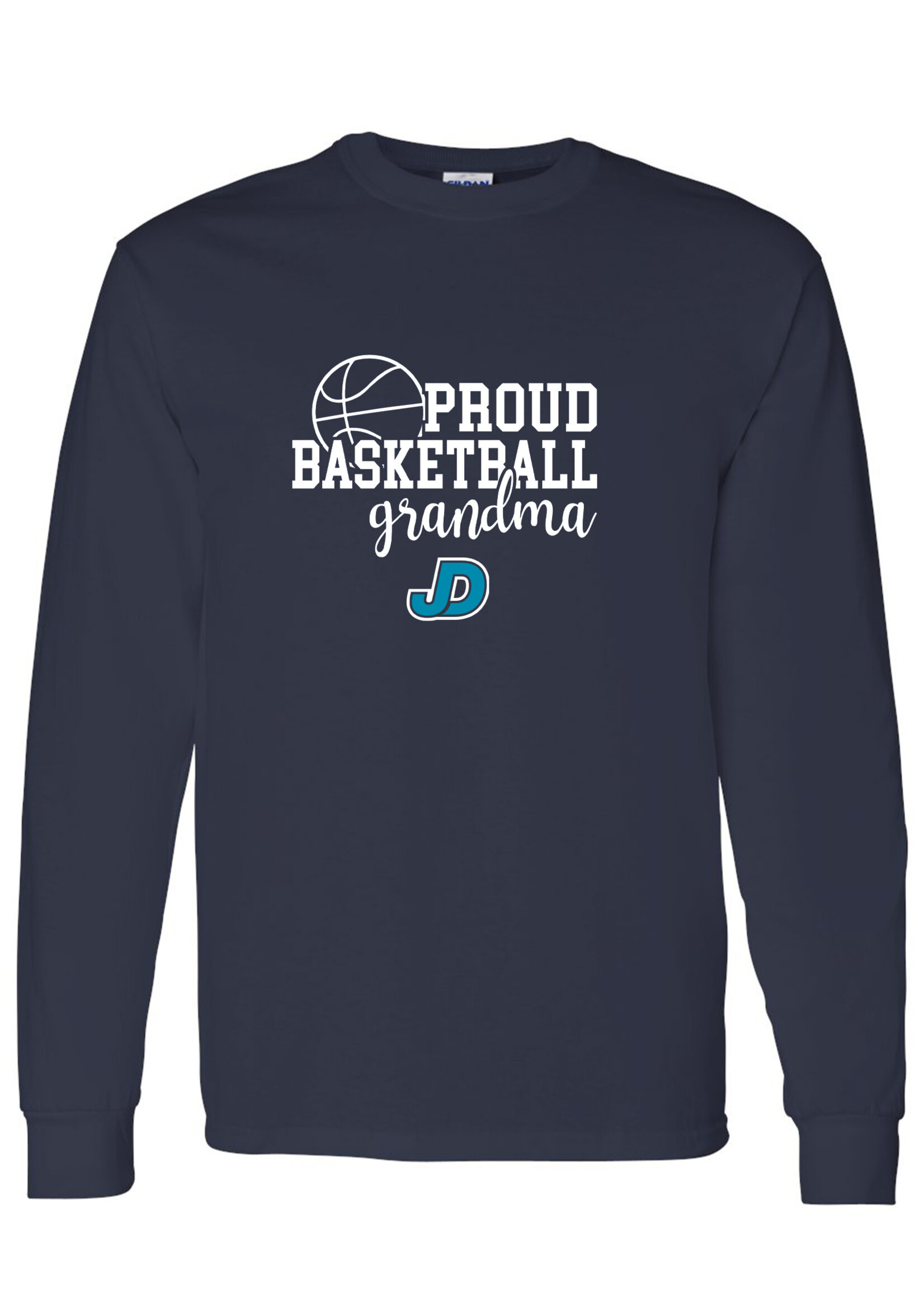 NON-UNIFORM Proud BASKETBALL Grandparent long sleeve t-shirt
