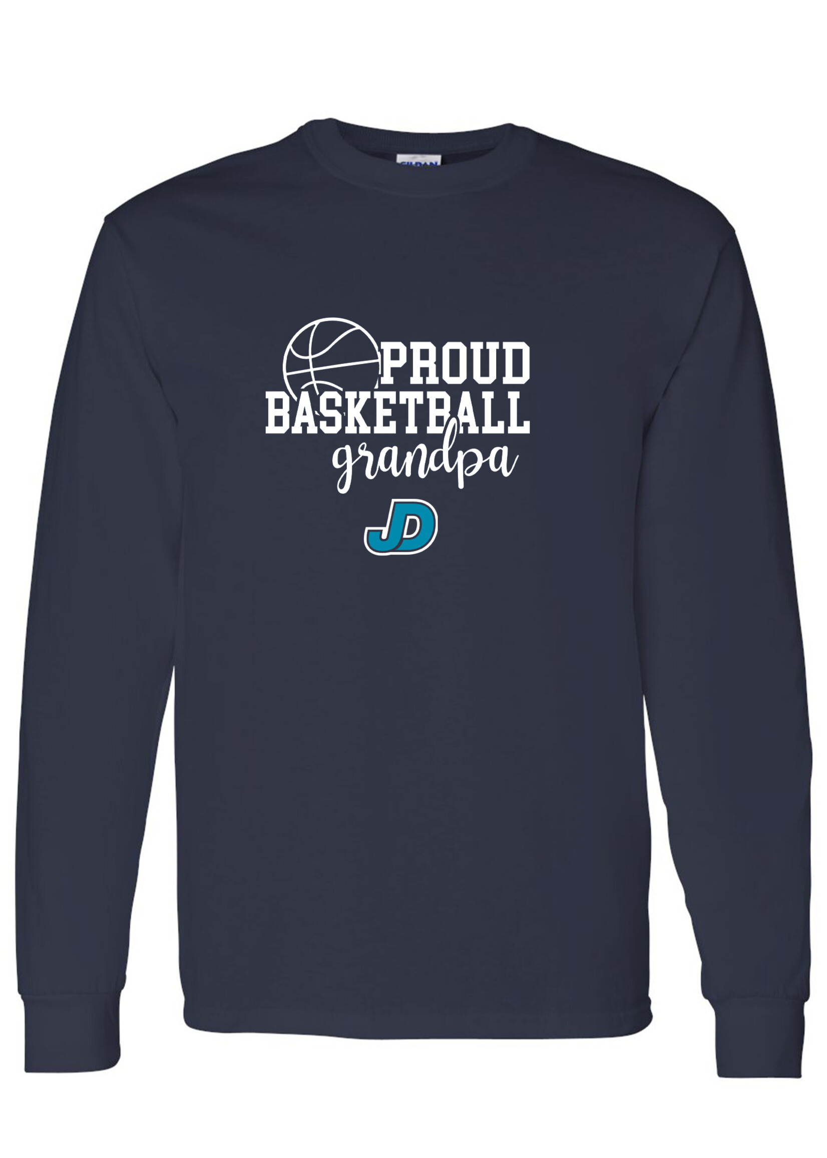 NON-UNIFORM Proud BASKETBALL Grandparent long sleeve t-shirt