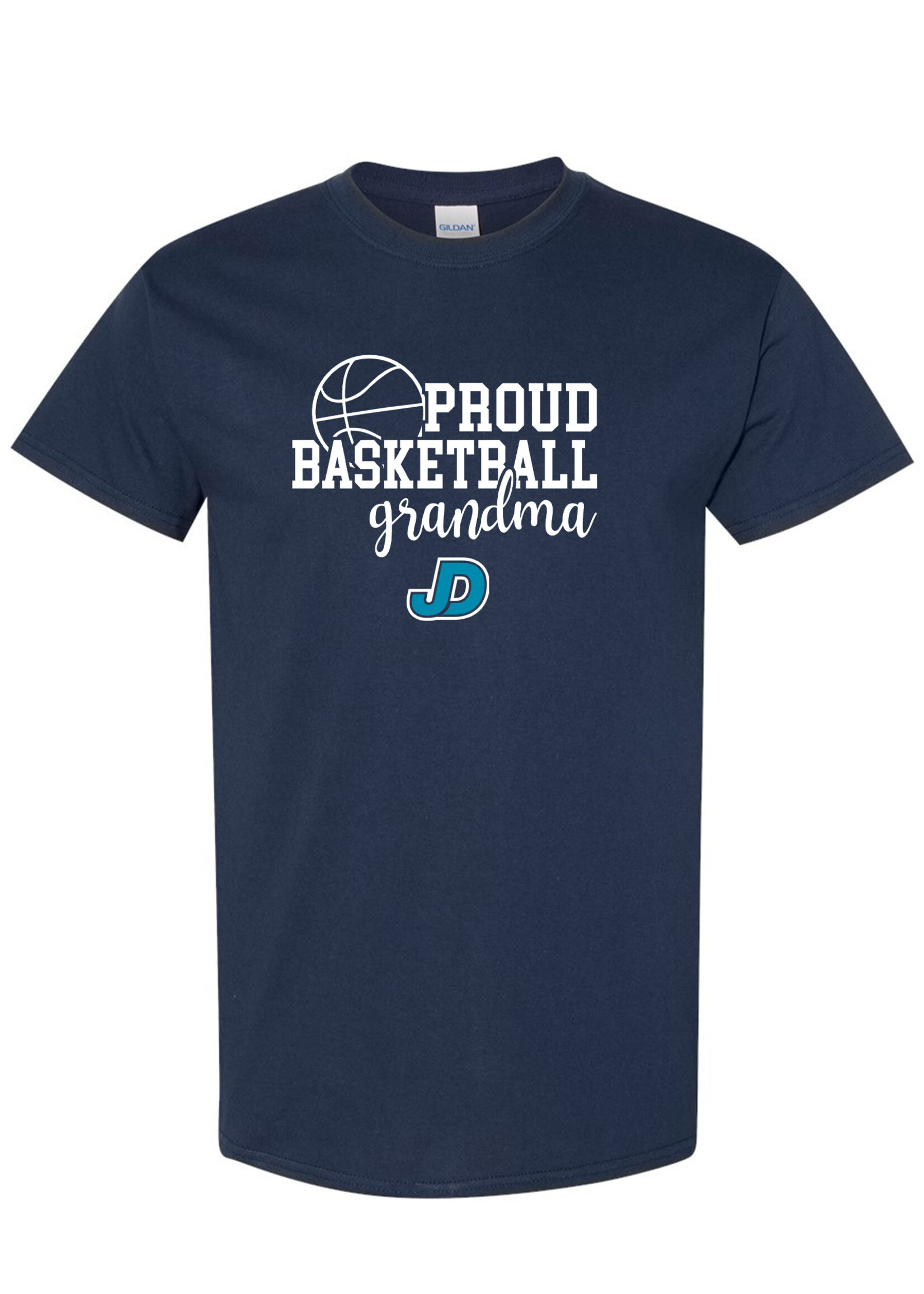 NON-UNIFORM Proud BASKETBALL Grandparent short sleeve t-shirt