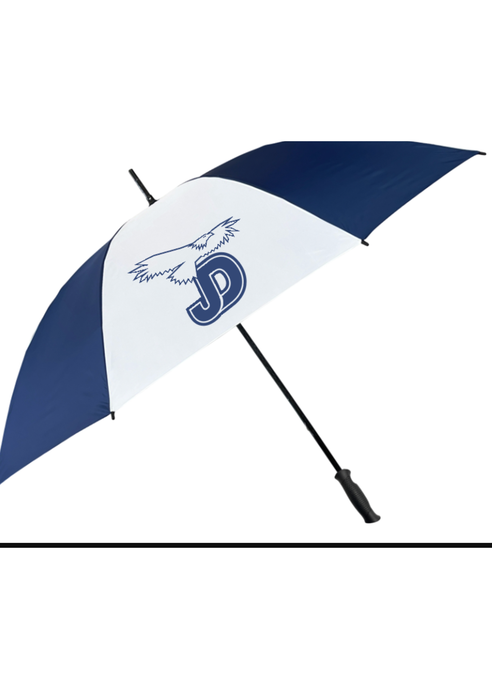 NON-UNIFORM JD Large Golf Stripe Umbrella with Ergonomic Handle