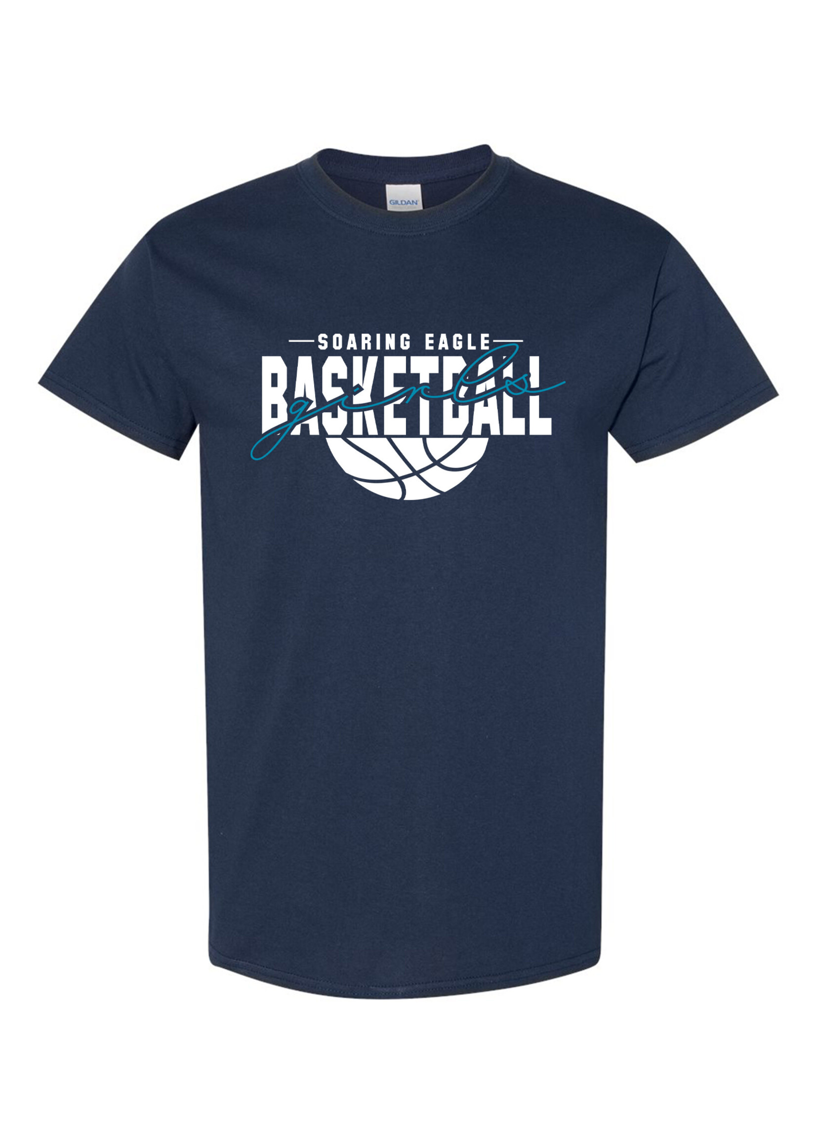 NON-UNIFORM Soaring Eagle Girls (script) Basketball short sleeve t-shirt