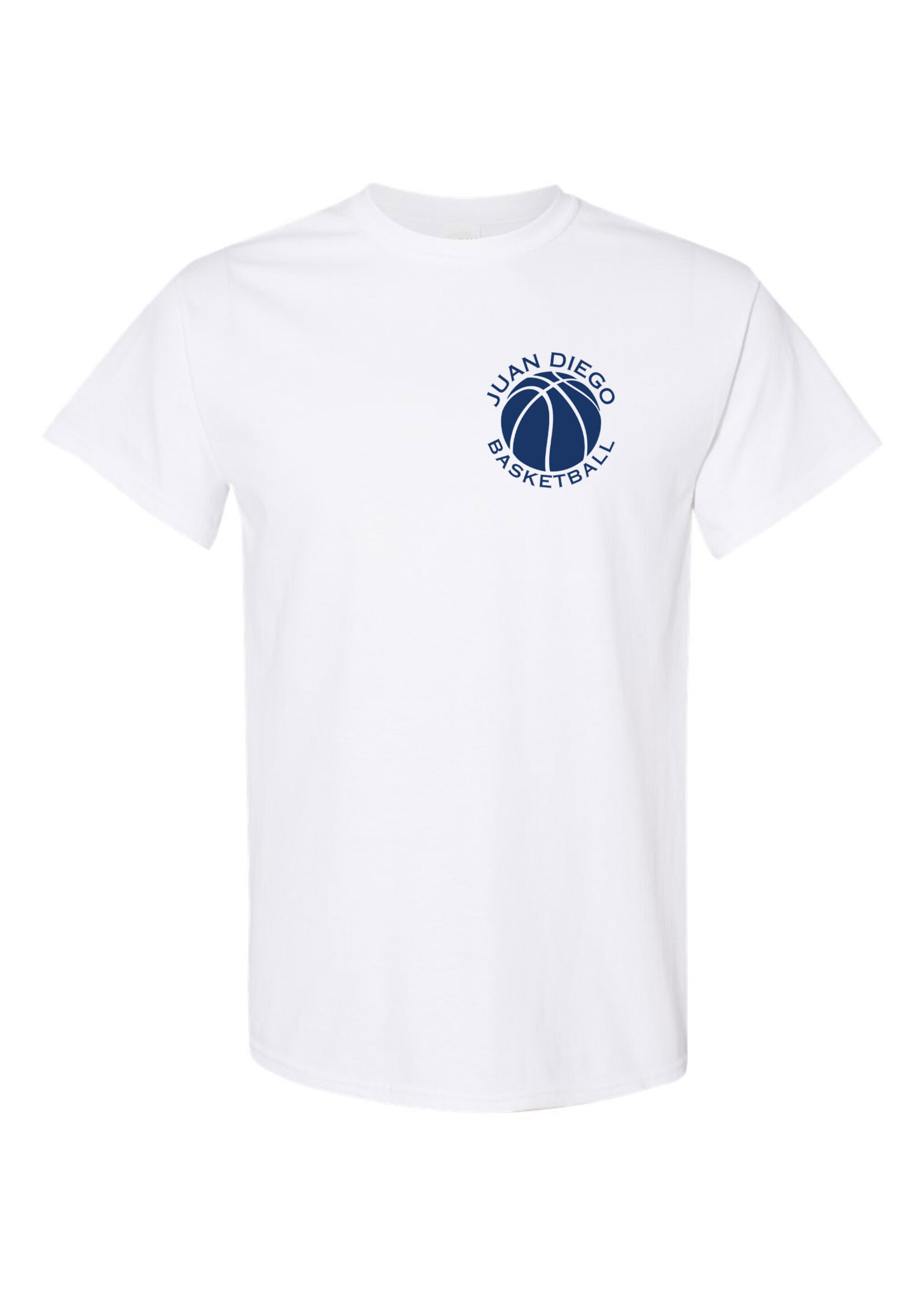NON-UNIFORM Juan Diego Basketball, Small Basketball Logo, short sleeve t-shirt