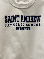 NON-UNIFORM Saint Andrew Crew Neck Sweatshirt, White