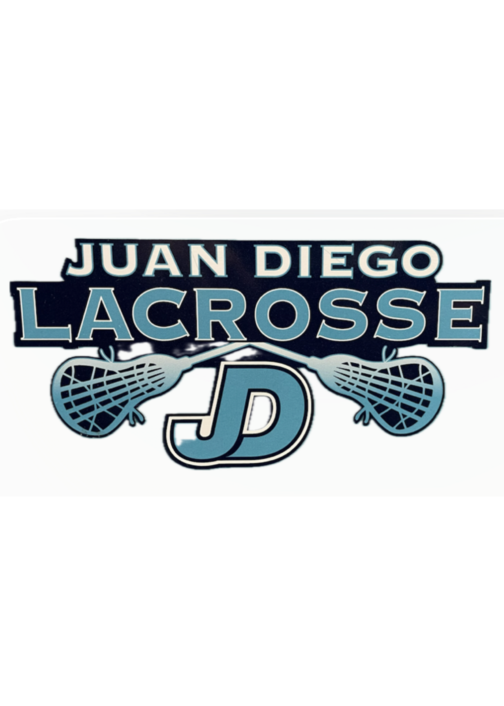 NON-UNIFORM Lacrosse - JD Lacrosse Decal, navy/white/turquoise