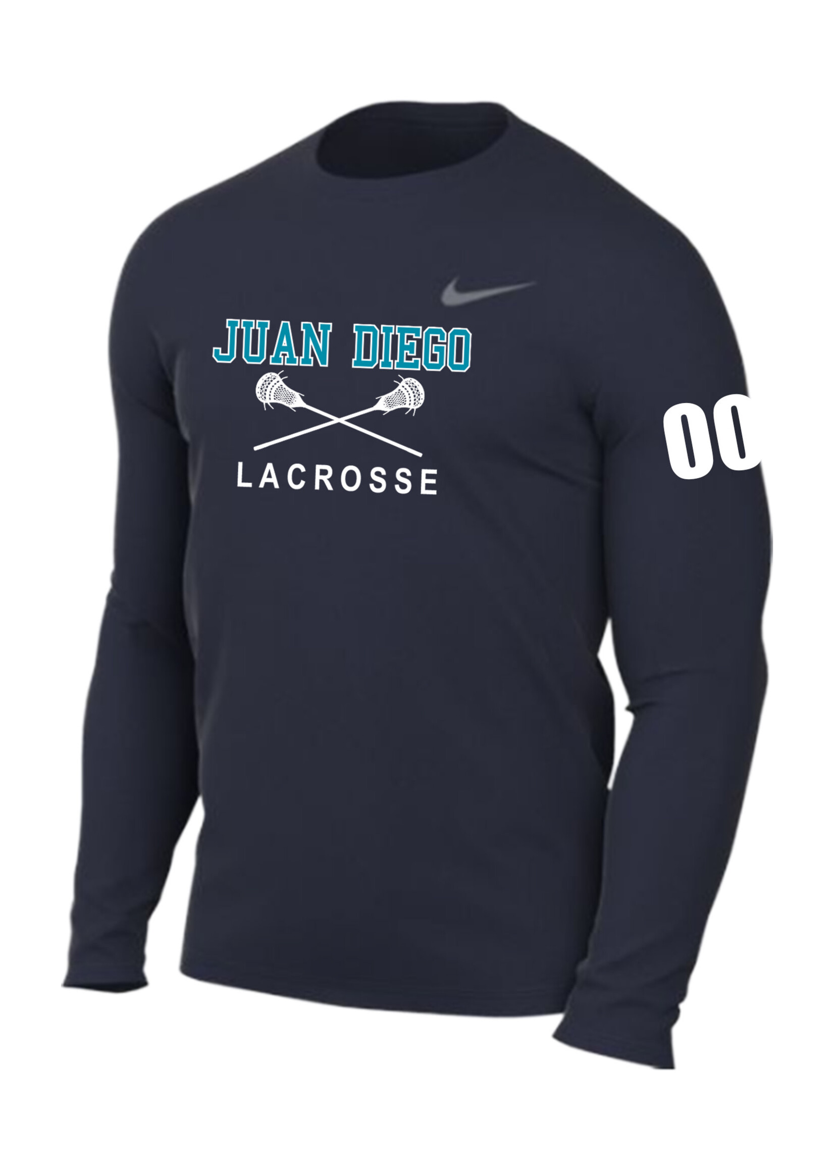 NON-UNIFORM Juan Diego Lacrosse - Nike Legend Long Sleeve Shirt, Unisex, Custom Options