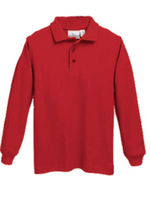 UNIFORM TS Pique Polo Red Long Sleeve Shirt Blessed Sacrament
