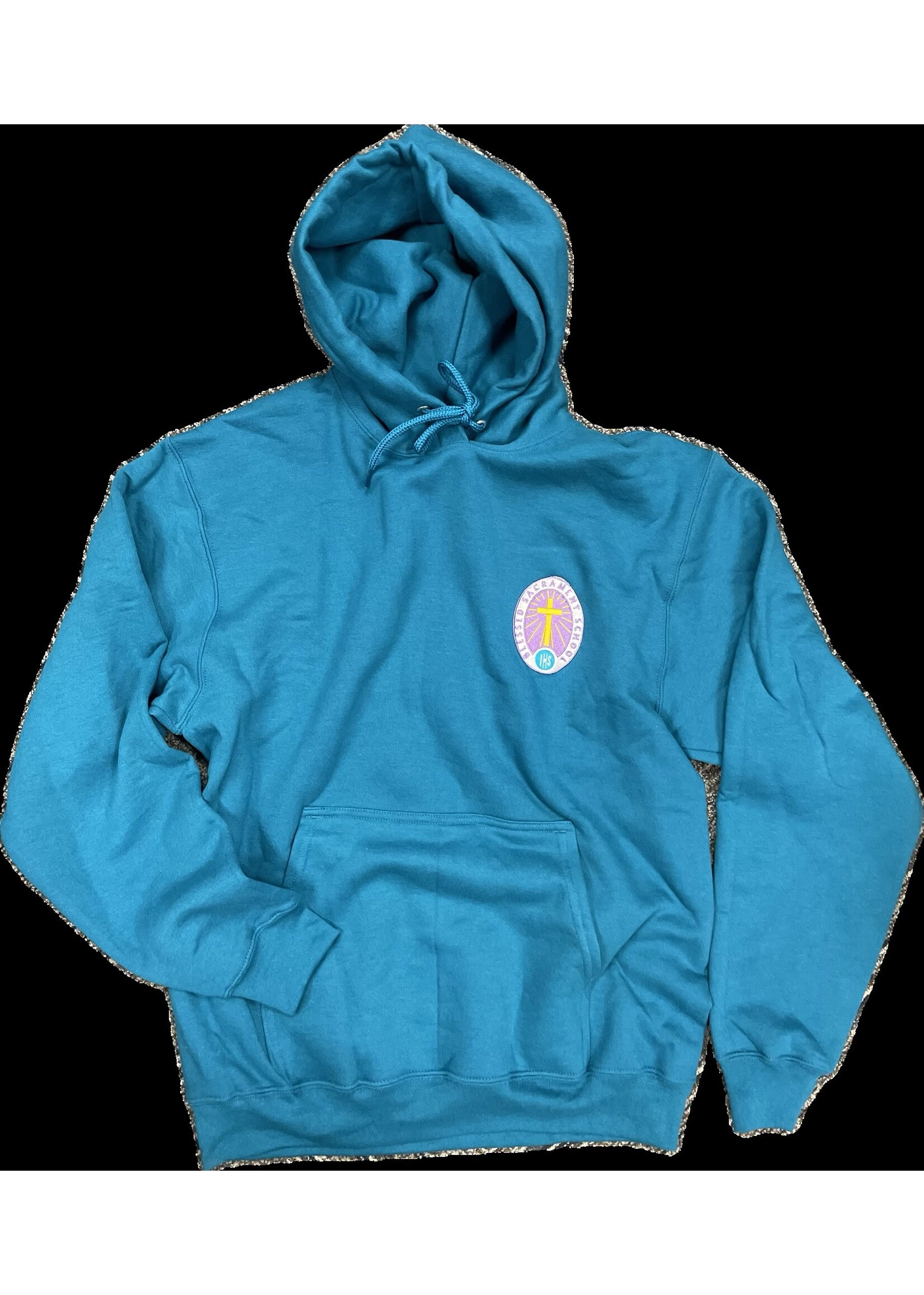 Blessed Sacrament School Hoodie, teal