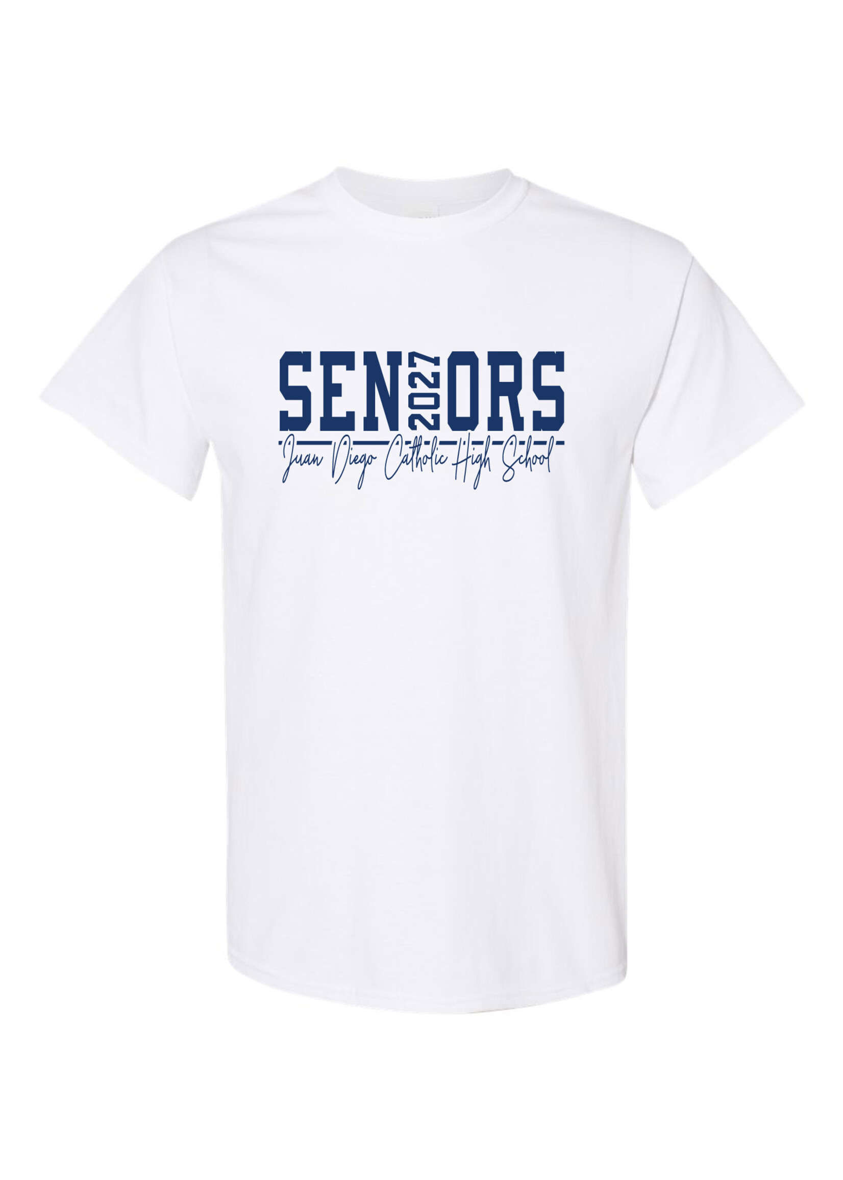 NON-UNIFORM Juan Diego Catholic High School SENIORS (2027) t-shirt