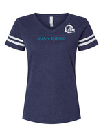 NON-UNIFORM JD Football Ladies Football V-Neck Tee