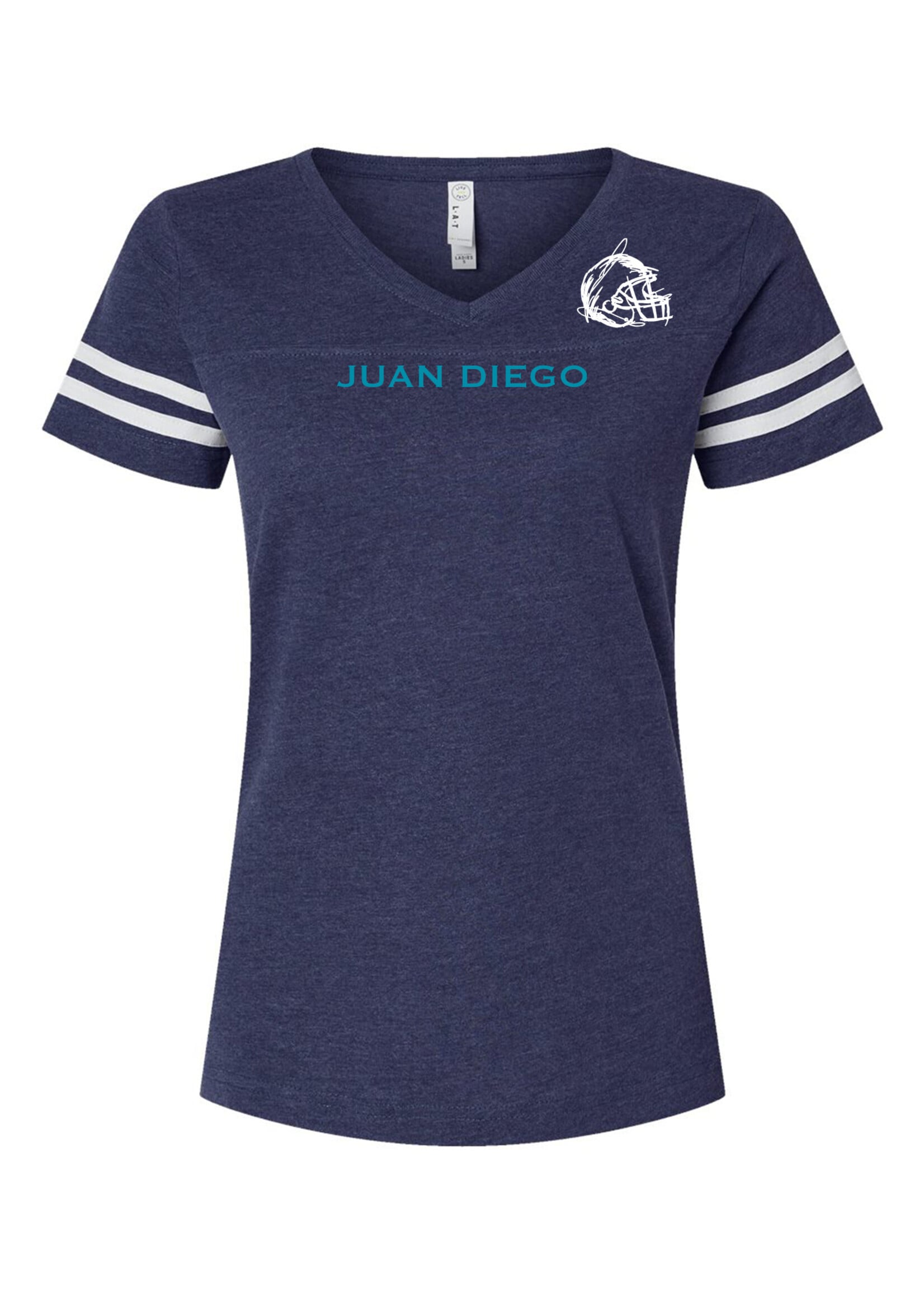 NON-UNIFORM JD Football Ladies Football V-Neck Tee