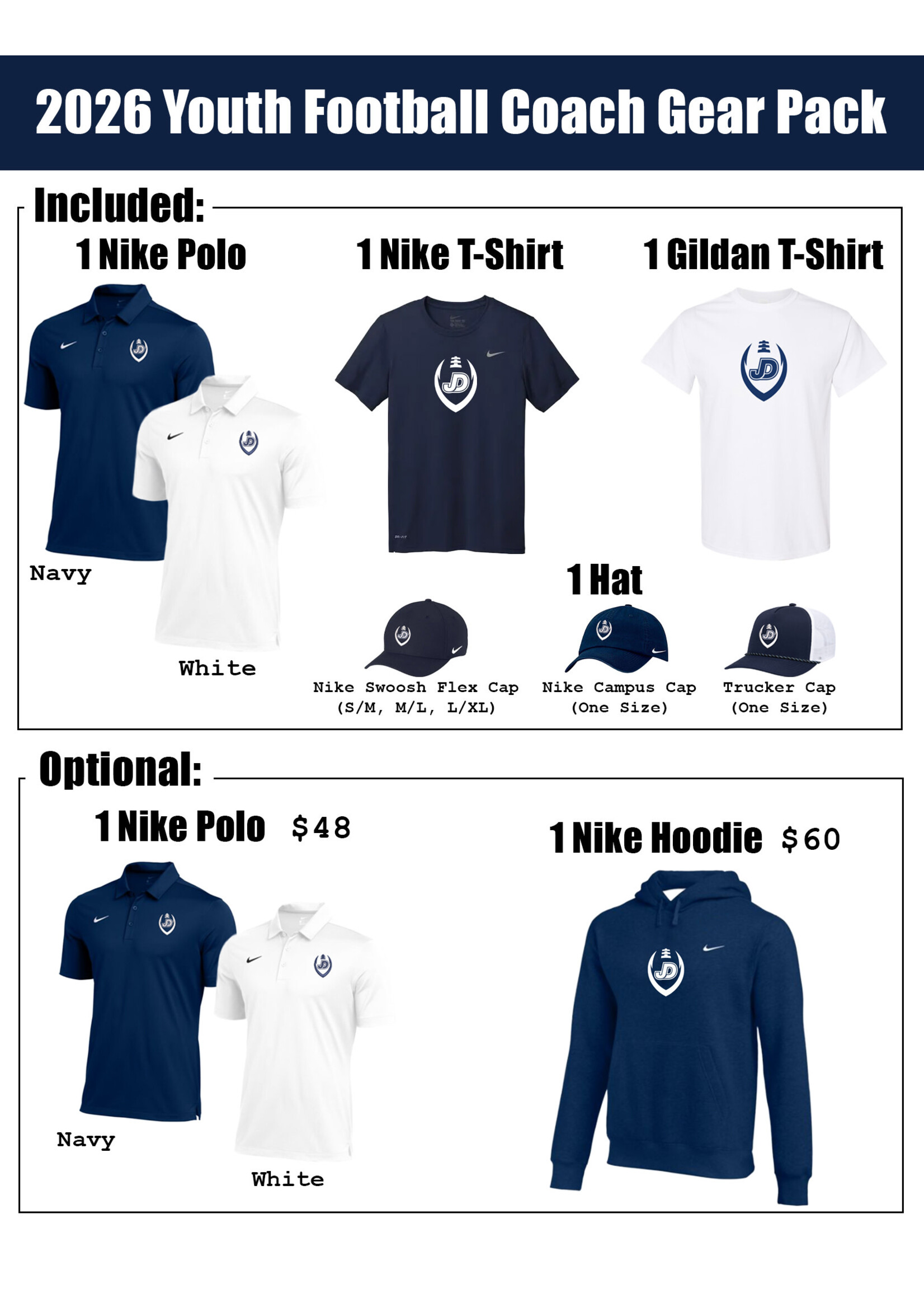 UNIFORM 2026 Youth Football Coach Gear Pack